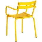 Lancaster Table   Seating Yellow Powder Coated Aluminum Outdoor Arm Chair - 2ct