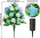 Artificial Cemetery Flowers Grave Memorial Flowers With Vase Artificial Rose    