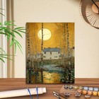 Paint By Numbers Moonlight Diy Painting On Canvas  Countryside Cabin By Numbe   