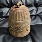 Antique Japanese Bronze Tsurigane Temple Traditional Hanging Bell From Japan