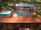 Singer 403 Special Slant-o-matic Sewing Machine And Table Plus Extras 