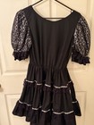 Vtg 80s Hand Made Square Dance Dress Rockabilly Size 12