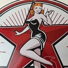 Vintage Texaco Gasoline Sign - Gas Service Station Pump Porcelain Sign