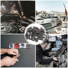 100pcs Heat Shrink Butt Wire Connectors Crimp Terminals  Black Awg 14-12 Gauge