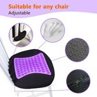 Sojoy Memory Foam Gel Seat Cushion And Lumbar Support Pillow For Home Office Car