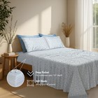 4 Piece 100  Cotton Sheet Set Deep Pocket 300 Thread Count Cozy Soft Bed Sheets