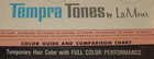 Vtg 1960s Tempra Tones  La Maur Advertising Beauty Shop Display book  Hair Color