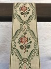 Vintage Wood Luggage Suitcase Folding Rack Stand Tapestry Fabric Straps