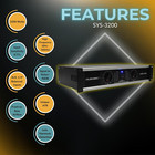 2 Channel Power Amplifier Distortion Free And Clear Sound - Professional 2u Chas