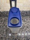 Vintage Tupperware Cereal Keeper Container  469-6 With Blue Lid  471-14
