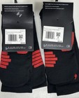 2- Nike Elite Crew Socks Basketball Black red Large Mens 8-12 Sx7622-010