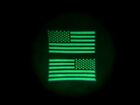 Reversed Black And Tan Us Ir Infrared Usa Flag Military Morale Reflective Patch