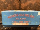 Vintage Childs Musical Tea Set Working Complete W  Box Japan 