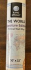 Rand Mcnally Signature Ed Political World Wall Map Laminated 50  X 32  New Nip