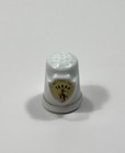 Texas Porcelain Thimble Cowboy Riding Bronco Horse