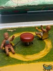 Vintage Lee Toys Tin Litho Wind-up Playground W  Original Box Works