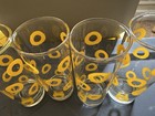 Set Of 4 Vintage Mid-century Modern Tom Collins Glasses Highball Tumblers