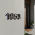 House Address Numbers  5 Inch Cast Iron For Door Or Mailbox