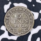1912 Newfoundland 5 Cents Lot f3887 Silver 