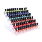 Acrylic Nail Polish Organizer Rack - 6 Tier Display Stand For 48-96 Bottles