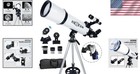 Portable 80mm Astronomical Telescope - Easy Setup  High Clarity  Tripod Included