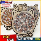 135-piece Morandi-colored Cat Shaped Wooden Jigsaw Puzzle