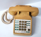 Premier Cortelco Itt 2500 Cream Beige Tan Single Line Corded Analog Desk Phone