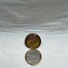 Stratton Two Mirror Compact Gold Tone Vintage Peacock Feather