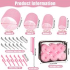 Obeoby 4 Sizes Self-grip Hair Rollers Set For Long Short Hair And - 50 Pcs