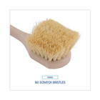 8 5  Utility Brush     Tampico Bristles  Plastic Tan Handle Scrubber