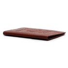 Brown Cowhide Leather Usa Passport Cover Travel Card Case Wallet