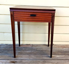 Vintage Singer Mahogany Sewing Machine Cabinet  71  For 3 4 Machine Mcm