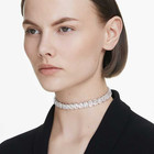 Swarovski Millenia Collar Necklace Octagonal Cut  White  Rhodium Plated