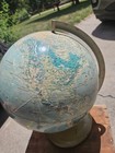 Vintage Rand Mcnally World Portrait Globe - Soviet Era Topographical Globe