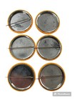 Group Of 6 Vintage West Virginia University Peach Bowl Football Pin Buttons Old