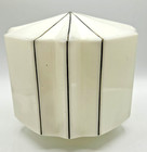 Vtg antique 1920 s-1940 s Art Deco Nouveau Milk Glass Skyscraper Light Fixture