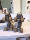 Vintage White Betty Lytle Roller Skates By Hyde 1950s Size 4