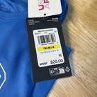 Under Armour Tech Varsity Tee Shirt Youth Medium Blue Graphic Print Loose Fit