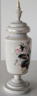 Vintage Hand-painted Floral Porcelain Lidded Urn Vase With Gold Trim 45cm