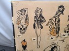 Vintage 60s Don Nolan Tattoo Flash Sheet Original Art Signed Pin-ups 12 Tattoos