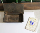Antique 1800s Cast Iron Match Holder   Strike--history Included