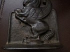 1925 Pegasus Bronze Finish Bookends Pair Art Deco Signed Dal