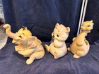 3 Vintage Ashland Rubber Corp Squeaky Toys 1960 s  Elephant  Teddy And Dinasour