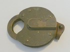 Yale Pimpled Heart Shape Brass Padlock Vintage Lock Working With Key