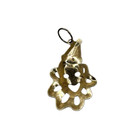 Vintage 14k Solid Yellow Gold Clown Pendant Or Charm
