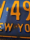 Pair Of Vintage New York Automotive License Plates
