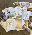Lot Of 110 Unused Greeting Cards Envelopes Birthday Thank You Sympathy Ephemera