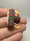 Artisan Made Christmas Yule Log Dessert Display Dollhouse Miniature Polymer Clay