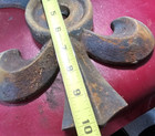 Cast Iron Architectural Masonry Anchor Star  Building  Fleur-de-lis Large Heavy