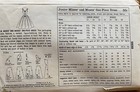 Vtg 50 s Simplicity 2030 V-back Party Dress Sewing Pattern Uncut Sz 16 Bust 36